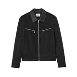 MODEFREAKのレザーカラーモードスウェードジャケット mf3300の画像