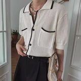 MODEFREAKのバイカラーニットカーディガン mf3393の画像