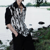 MODEFREAKのリキッドエンボスモノトーンモードシャツ mf3378の画像