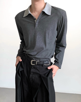 バイカラーコリアンモードカットソー mf3552