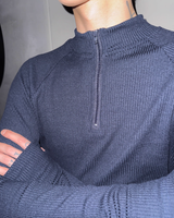 【11.5新作】ハイネックジップアップカットソー mf3573