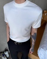 【4.6新作】ハイネックコリアンモードTシャツ mf3691