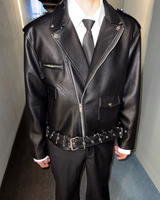 【11.10新作】バックルデザインモードジャケット mf3577