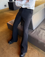 【2.4新作】スリムフレアコリアンスラックス mf3661