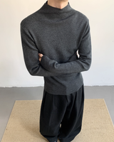 【1.5新作】ピュアウールハイネックニット mf3617