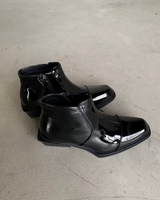 Split-toe mode leather boots mf3636