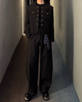 【11.19新作】シンプルモードツイードジャケット mf3587