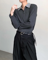 バイカラーコリアンモードカットソー mf3552