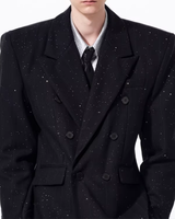 【3.4新作】シャインモードダブルブレストジャケット mf3674