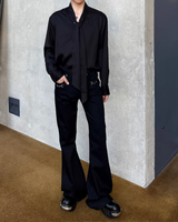 【3.6新作】モードドレープタイデザインシャツ mf3682