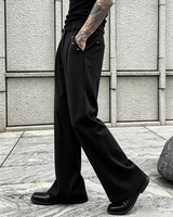 Slim Foot Flare Korean Slacks mf3097