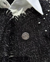 【2.18新作】フリンジモードツイードジャケット mf3670