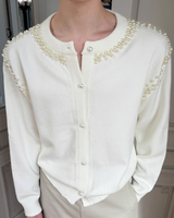 【12.31新作】クラシカルパールカーディガン mf3619