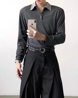 バイカラーコリアンモードカットソー mf3552