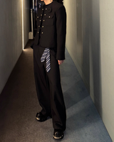 【11.19新作】シンプルモードツイードジャケット mf3587