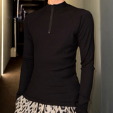 【11.5新作】ハイネックジップアップカットソー mf3573