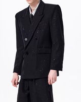 【3.4新作】シャインモードダブルブレストジャケット mf3674