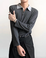 バイカラーコリアンモードカットソー mf3552