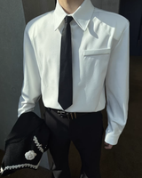 【2.2新作】コリアンシルエットネクタイシャツ mf3656