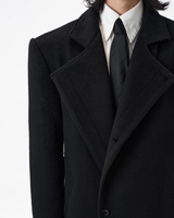 スタンドカラーウールモードコート mf3559