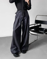 사이드 플리츠 스타일 업 슬랙스 mf3640