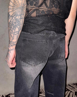 High-waisted flare mode pants mf3676