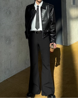 【2.4新作】スリムフレアコリアンスラックス mf3661