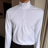 ジップアップハイネックカットソー mf3530