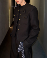 【11.19新作】シンプルモードツイードジャケット mf3587