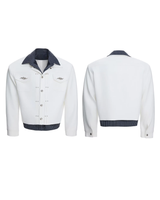 【2.13新作】ツーピースメタルボタンモードジャケット mf3665