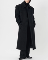 【11.21新作】ウール50%モードロングコート mf3590