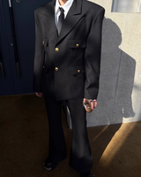 【2.6新作】ダブルブレストコリアンモードジャケット mf3658