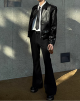 【2.4新作】スリムフレアコリアンスラックス mf3661