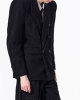 【3.4新作】シャインモードダブルブレストジャケット mf3674