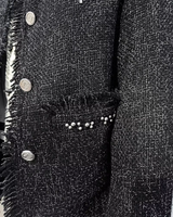 【2.18新作】フリンジモードツイードジャケット mf3670