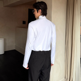 ジップアップハイネックカットソー mf3530