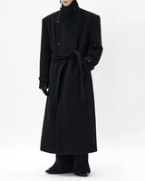 スタンドカラーウールモードコート mf3559