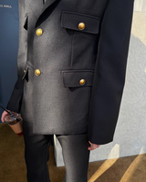 【2.6新作】ダブルブレストコリアンモードジャケット mf3658