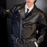 【11.10新作】バックルデザインモードジャケット mf3577