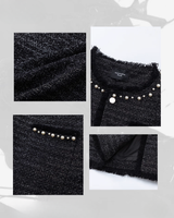 ツイードパールフリンジジャケット mf3555