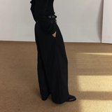 MODEFREAKのダブルベルトハイウエストスラックス mf3528の画像