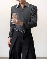 バイカラーコリアンモードカットソー mf3552