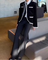 【2.4新作】スリムフレアコリアンスラックス mf3661