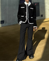 【2.4新作】スリムフレアコリアンスラックス mf3661