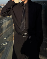 【2.2新作】コリアンシルエットネクタイシャツ mf3656