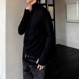 ジップアップハイネックカットソー mf3530