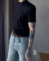 【4.6新作】ハイネックコリアンモードTシャツ mf3691