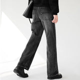 MODEFREAKのウォッシュドストレートデニムパンツ mf2266の画像