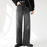 MODEFREAKのウォッシュドストレートデニムパンツ mf2266の画像