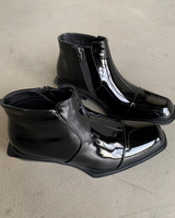 Split-toe mode leather boots mf3636